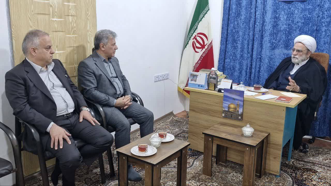دیدار مدیرعامل شرکت صنعتی بهپاک با آیت‌الله نادعلی‌زاده امام جمعه شهرستان بهشهر
