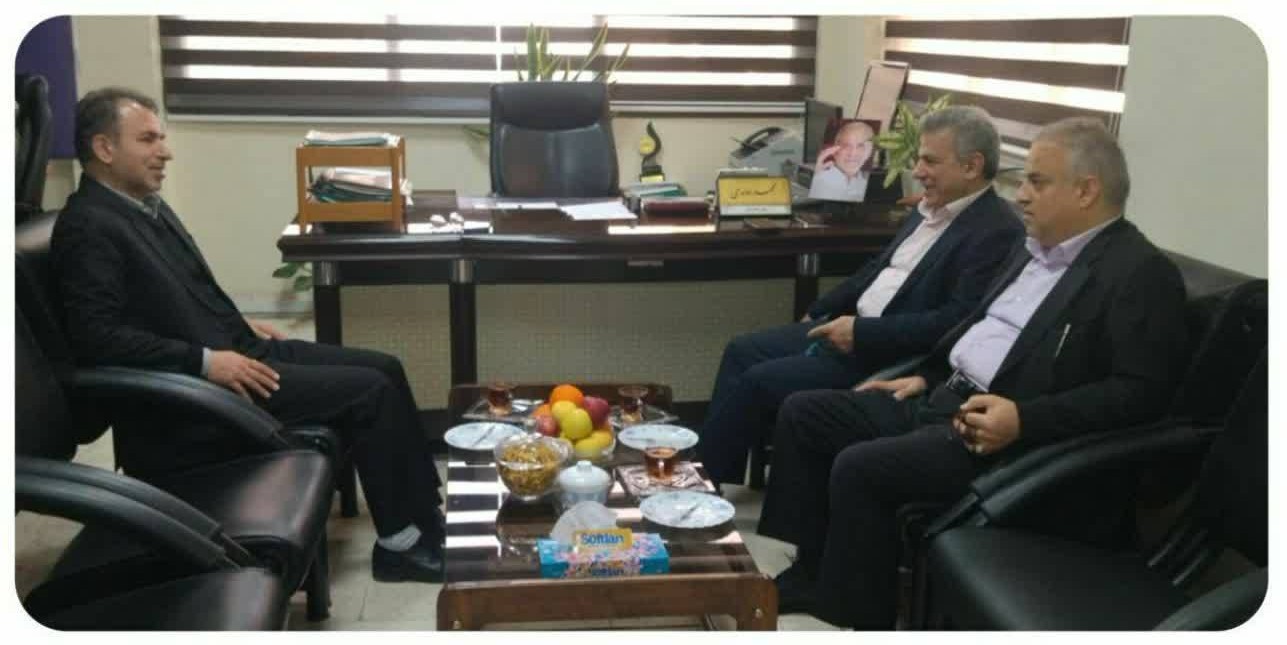 دیدار نوروزی مدیرعامل و قائم‌مقام کارخانه بهپاک با فرماندار شهرستان بهشهر